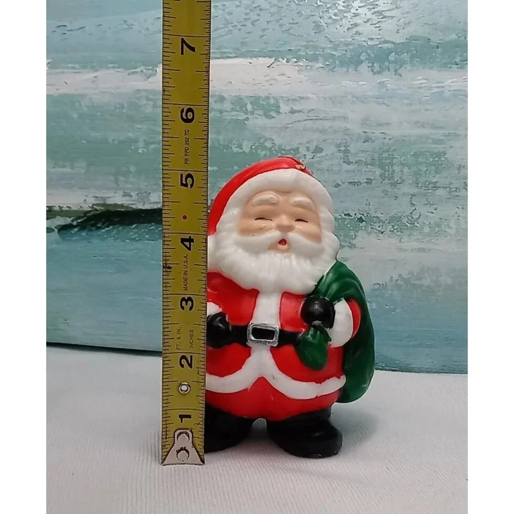 Vintage Santa‎ Claus Christmas Candle Collectable Santa Figure Candle Never Lit